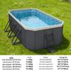 Inflatable Children's Swimming Pool with Slide - No Inflation Needed, Thickened Foldable Design for Home and Outdoor Use
