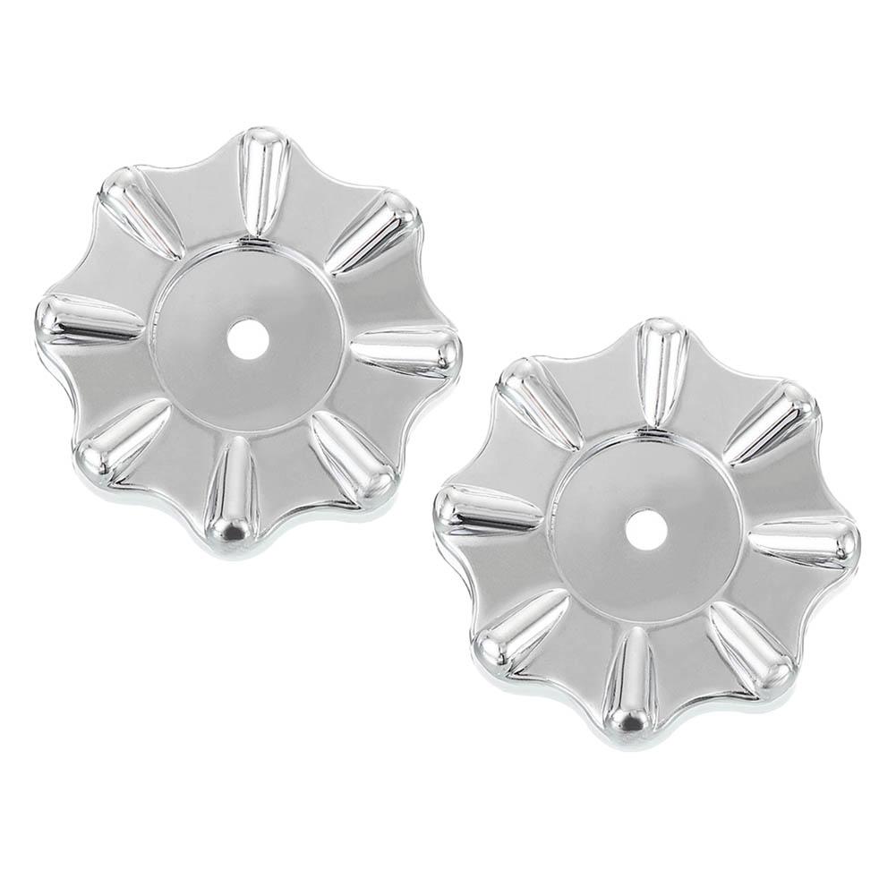 2pcs Knob Handles Square Mounting Port Wheel Handle 13mm Height 50mm Overall Dia Faucet Handles Manifold Gauges