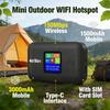 Pocket Wireless WiFi 150Mbps Mini Outdoor WIFI Hotspot 3000mAh Wireless Portable Router with SIM Card Slot 4G Pocket WiFi Router