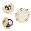 Sheepskin Drum Skin Tambourine Wooden Single Row Tambourine Hand Tambourine  Musical Instruments