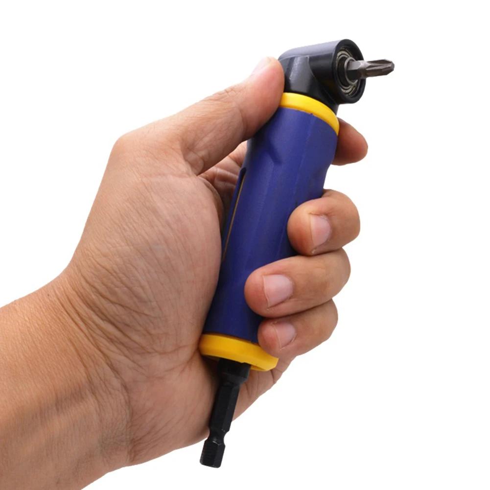 1/4 Inch 90° Degree Right Angle Attachment Universal Drill Driver Screwdriver Extension Holder Adapter Drill Bit Corner Adapter