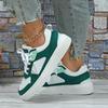 Classic Board Shoes Women Fashion PU Leather Sneakers Men Trendy Flats Casual Versatile Platform Shoes Lace-up Casual Trainers