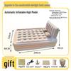 Elevated Flocked Inflatable Mattress with Built-in Pump and Moisture-Proof Pad