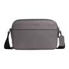 Graham 23 Metal Logo Double Zipper Crossbody Bag Men Crossbody Bag Graphite CR771-SVGP