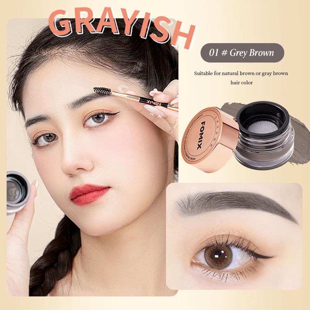 FOMIX 3 Color Eyebrow Gel Long-lasting Setting Waterproof And Sweat-proof Not Easy To Smudge Eyebrow Gel Eyebrow Powder