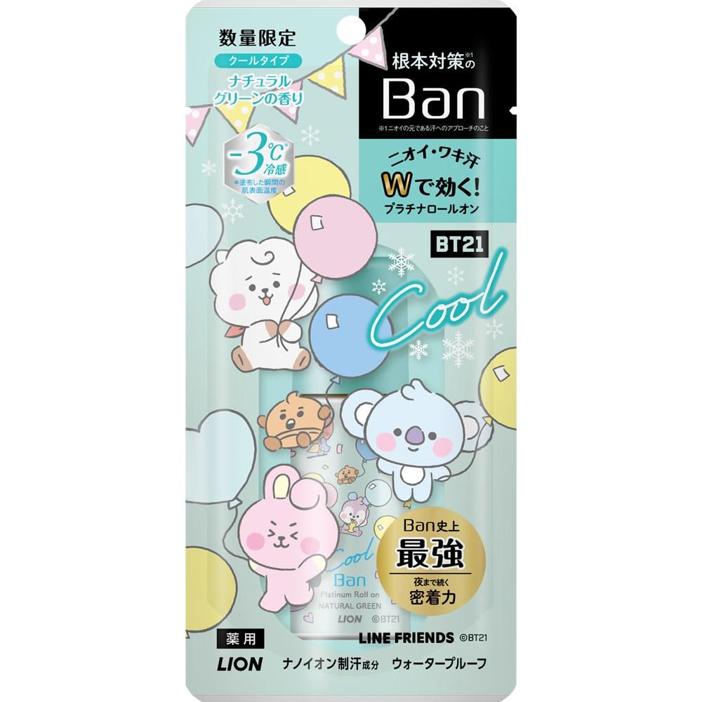 

BAN LION BANKAN BLOCK PRATINA РУЛОН НА COOL TYPE NATURAL GREEN SCENE BT21BABY DESIGN 40 мл