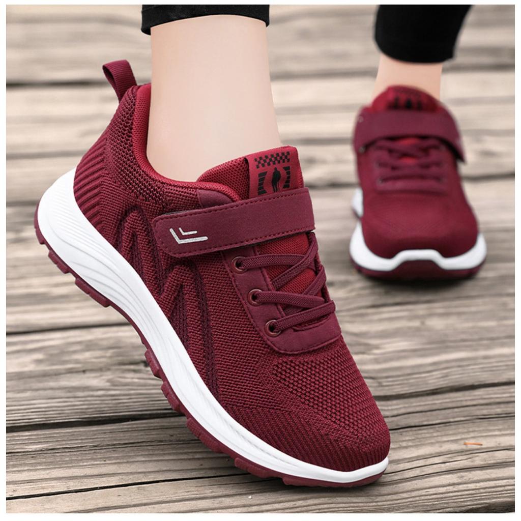 Nouvelles Chaussures de Marche pour Femmes, Chaussures de Sport et de Loisirs à Semelle Souple d'Extérieur Flyknit, Chaussures de Voyage