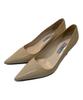 PRADA Décolleté a Punta Travertino Beige Scarpe Donna Taglia US6 EU36 Autentiche