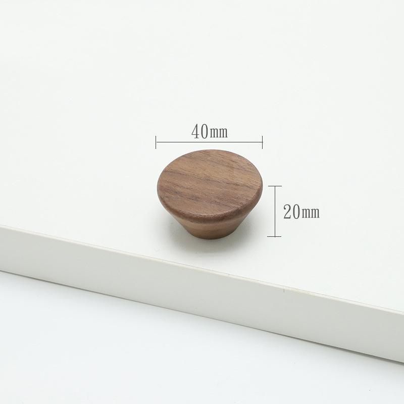 Wooden Handle Hexagon Square Round Drawer Knob Cupboard Closet Knobs Kitchen Cabinet Door Handle Furniture Decoration Wood Knobs