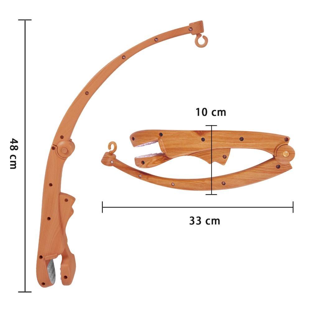 Clamp Mount Baby Crib Mobile Wood Grain Infant Bed Decor Detachable Bed Hanging Toy  Infant Bed