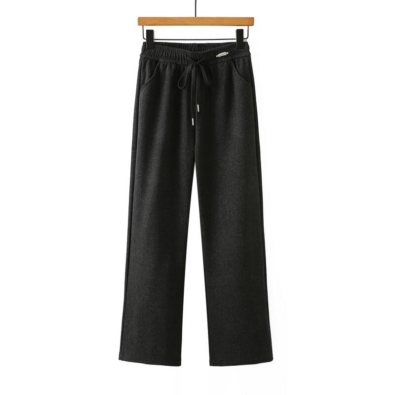 Yalu Women's Casual High-Waist Straight-Leg Pants