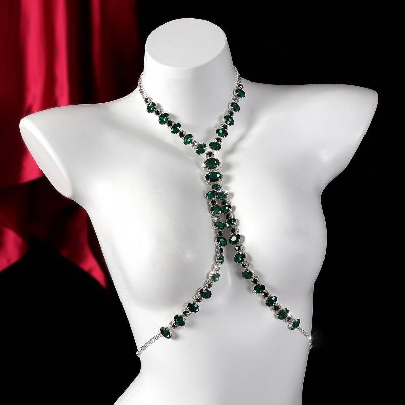 Body Chain With Waterdrop Shape For Men And Women Summer 2024 Fashion Accessory
