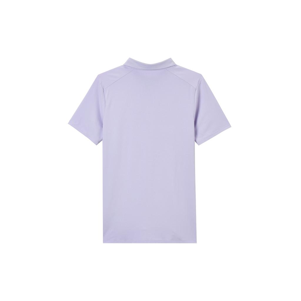 Nike יתרון מגרש Dri-Fit נוח רב-תכליתי פשוט אופנתי חולצת פולו שרוול קצר גברים טופים סגול רך FZ6908-515