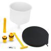LALAFINA Car Splashproof Radiator Fill Kit Durable Plastic Funnel Pressure with Stopper Auto Funnel Extension Elbow