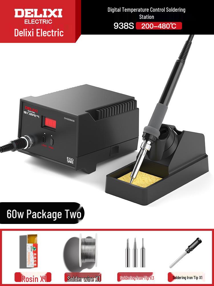 DELIXI Adjustable High-Power Electric Soldering Iron for Home Repairs