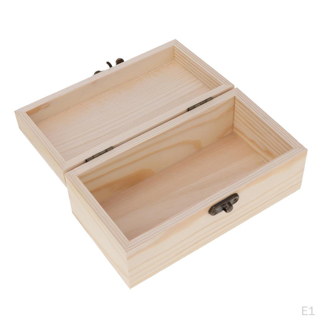 Scatola per Gioielli per Artigianato Fai da Te Falegnameria Scatola Regalo Ricordo Chest93 Misure tra cui Scegliere)