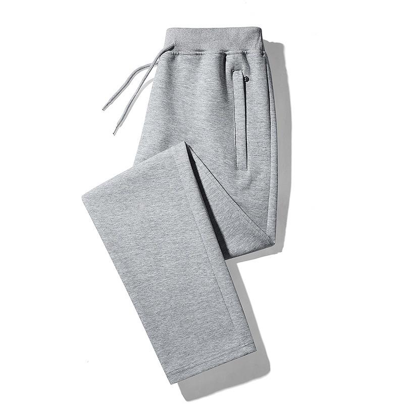 2025 Men's Loose Fit Velvet-Lined Winter Sports Pants with Zipper Cuffs