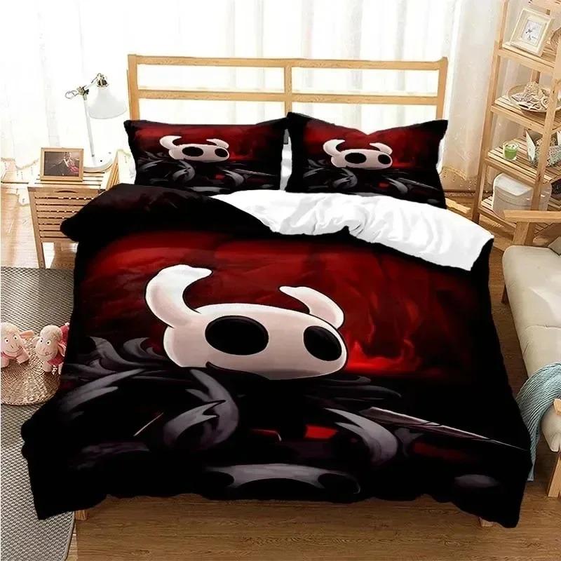 Nuovo Hollow Knight Moda Stampa Digitale 3D Set Biancheria da Letto Copripiumino Piumino Letto Singolo Piazza e Mezza Matrimoniale Queen Giovane Ragazza Ragazzi Regalo
