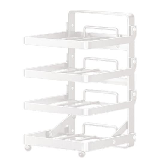 Wall Mount Kitchen Storage Rack Pot Pan Organizer Strong Load-bearing Multi-layer
