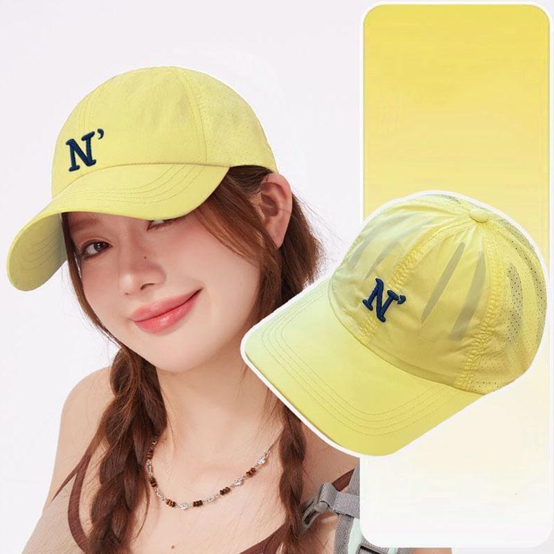 Blocking UV Protection Sun Sports Outdoor Hat Peaked Ventilated Permeable Air Mesh Stitching Stitched Embroidered Alphabet Colors Candy Cap Baseball
