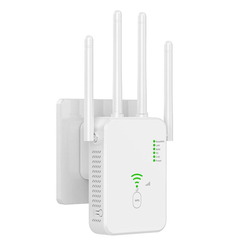 U10 Wifi Repeater Dual Band 2.4G/5G Wifi Router 802.11ax 300/1200Mbps Wireless Network Signal Repeater