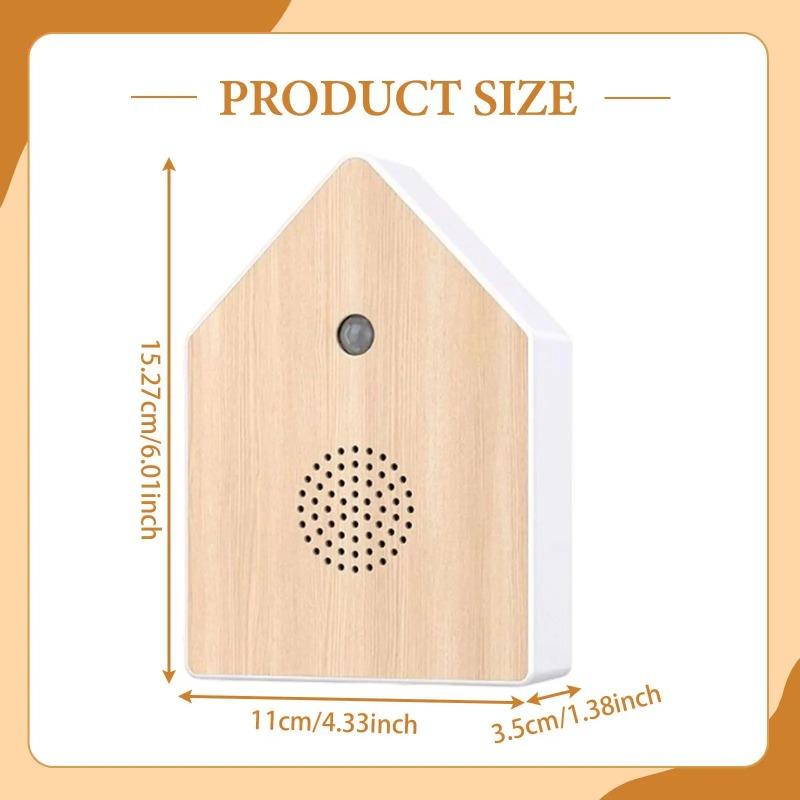 Bird Chirping Sound Box Realistic Audio Compact Decorative Bird Sound Machine Indoor Ambient Noise for Patio Outdoor Decor