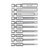 Professional Grade 10PCS Screwdriver Bits Set S2Alloy Steel 5/32 3/16 7/32 1/4 5/16 5/64 3/32 7/64 1/8 9/64