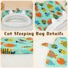 Cat Sleeping Bag Winter Warm Plush Pet Nest Bed Soft Fluffy Thickened Cave for Kittens Puppies Small Medium Dogs Cats
