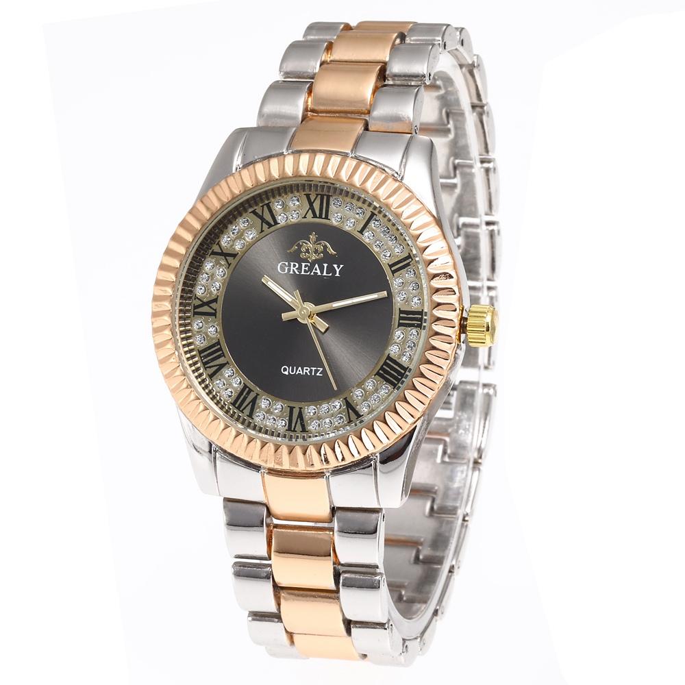 Yeni Moda Kadın Saatleri Paslanmaz Çelik Günlük Sevgililer Saati Erkek Bayan Saat Alaşım Kol Saati Roma Rakamlı Saat Relogio Feminino