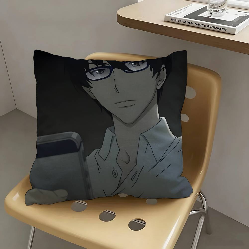 1pc Hisami Touji Terror In Resonance Pillow Case Fashion Square Pillowcase Bedroom Sofa Room Ins Decoration Leisure
