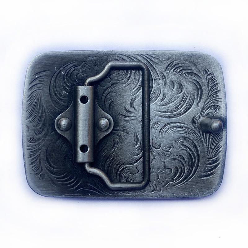 Celtic Cross Western Cowboy Rectangular Belt Buckle