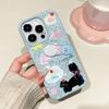 Japanese and Korean Puppies and Cats Are Suitable for Apple 15 Mobile Phone Case iPhone16promax with Lanyard 14pro Cute 13.