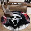 Scream Mask,Horror Icon Chair mat Round Rug Office carpet, Machine Washable, Non slip, Suitable for Living Rooms, Bedrooms