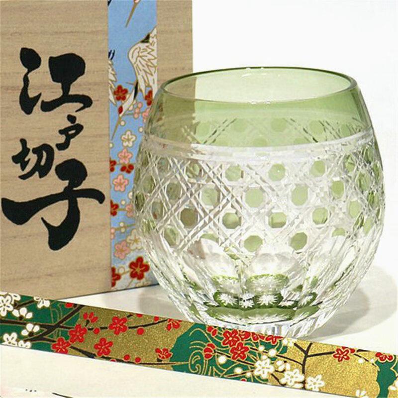 Handmade Japanese Edo Kiriko Crystal Whiskey Glass
