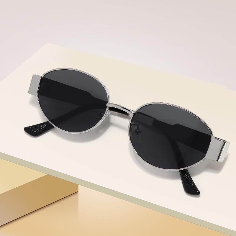 1pc elliptical sunglasses 2 women's street pography sunglasses retro high-end pography sunglasses
