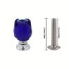 1/4Pcs Retro Rose Crystal Drawer Handle Jewelry Box European Style Natural Color