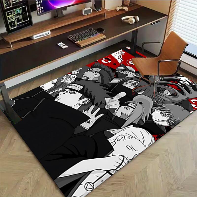 1 Stück Naruto Sasuke Extra Groß Rutschfester Teppich für Boden, Büro, Familie, Schlafzimmer, Studio Großer Teppich Teppiche für Innenräume