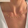 Woman Collier Golden Chains Necklaces Bohemia Star Heart Elegant Stainless Steel Jewelry Trendy