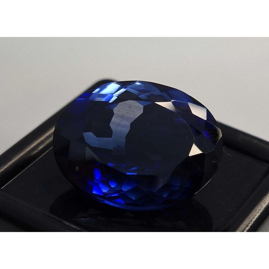 Oval Cut Natural Dark Blue Sapphire 21-23 Ct Stunning Certified Loose Gemstone