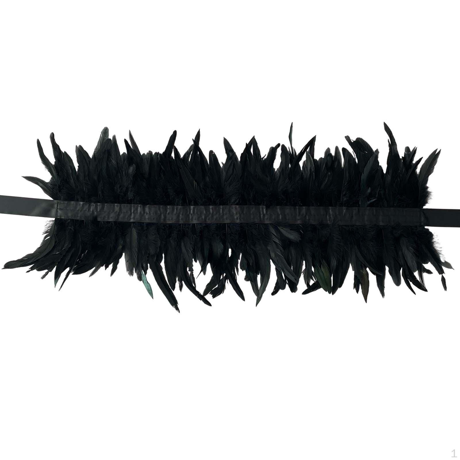 

Elegant Feather Cape Shawl for Show Cosplay Halloween Costume чорний
