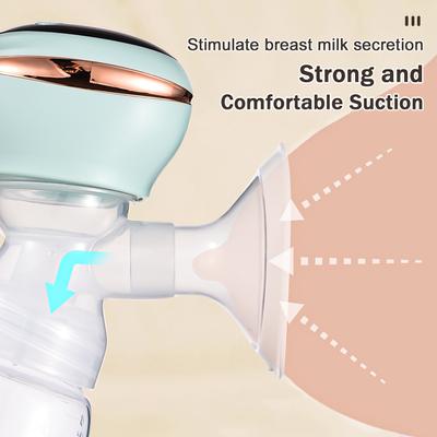 BEBEBAO T1 Integrated Electric Breast Pump for Breastfeeding Anti-Back  Breast Pump LED Screen 3 Modes & 9 Suction  S Low Noise Built-in Batter