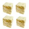 Giocattolo Squishy Formaggio Quadrato Simulato da 6 cm, Giocattolo da Spremere a Recupero Lento per Alleviare lo Stress, Squishy Piccolo per Bambini, Astuccio Bradipo Kawaii