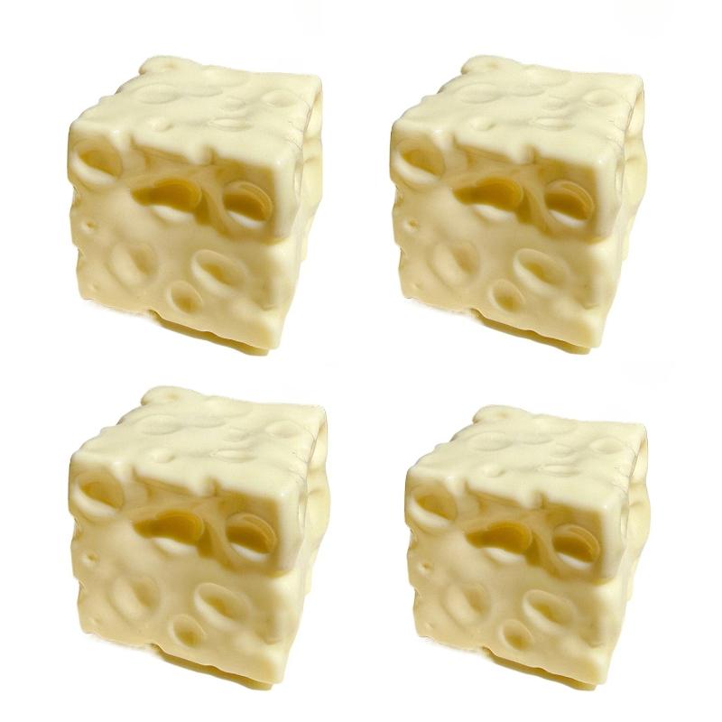 Giocattolo Squishy Formaggio Quadrato Simulato da 6 cm, Giocattolo da Spremere a Recupero Lento per Alleviare lo Stress, Squishy Piccolo per Bambini, Astuccio Bradipo Kawaii
