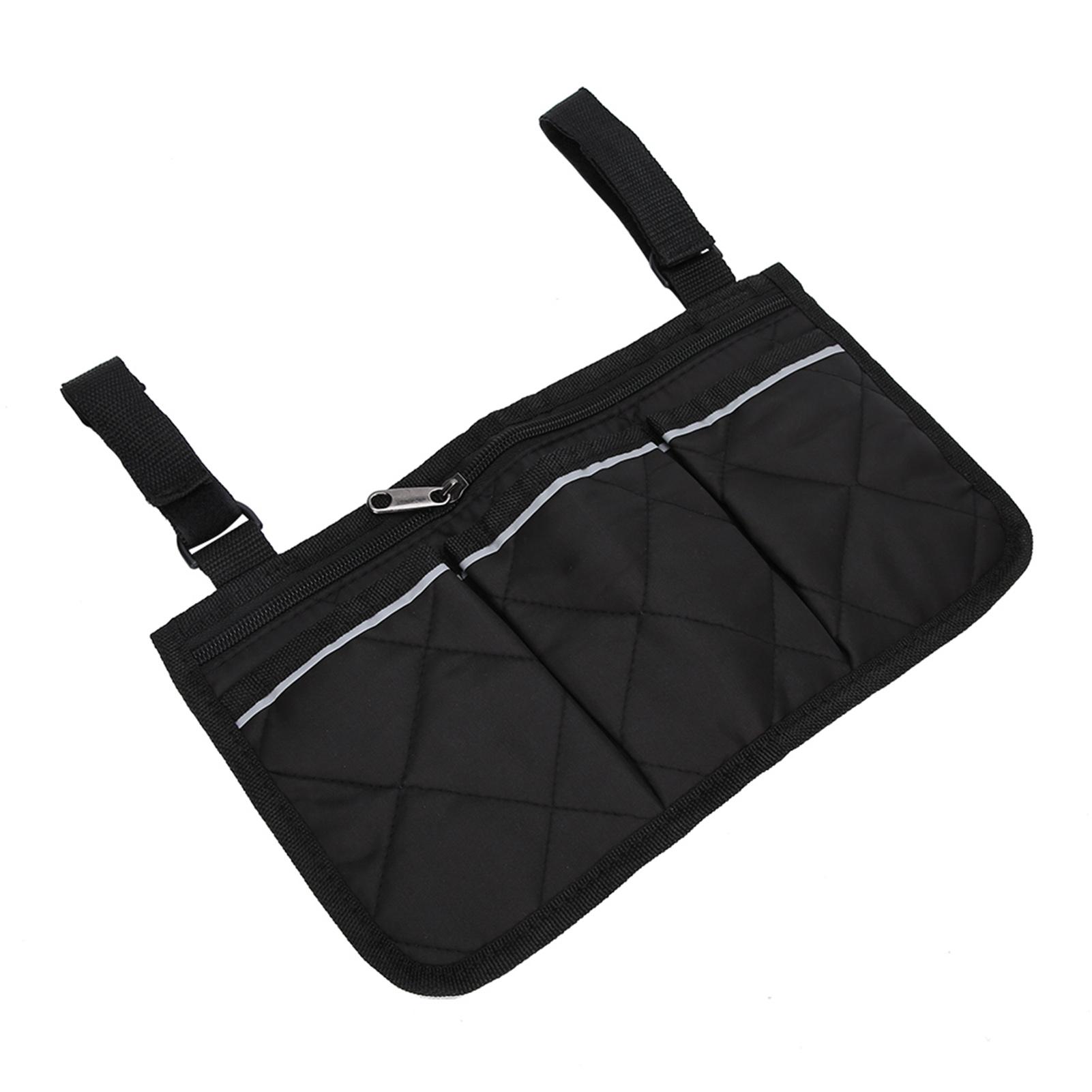 

Сумка для инвалидной коляски с карманами, большая вместимость, подвесная сумка, органайзер для хранения, удобная сумка на подлокотник