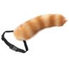Soft Long Tail Foxes Tail Adjustable Belt Foxes Costume Tail Handmade Animal Tail Decorations for Halloween Party