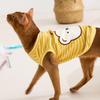 Ins Wind Cat Clothes Spring and Summer New Crooked Mouth Bear Striped Vest Blue Cat Kitten Dog Pet Clothes
