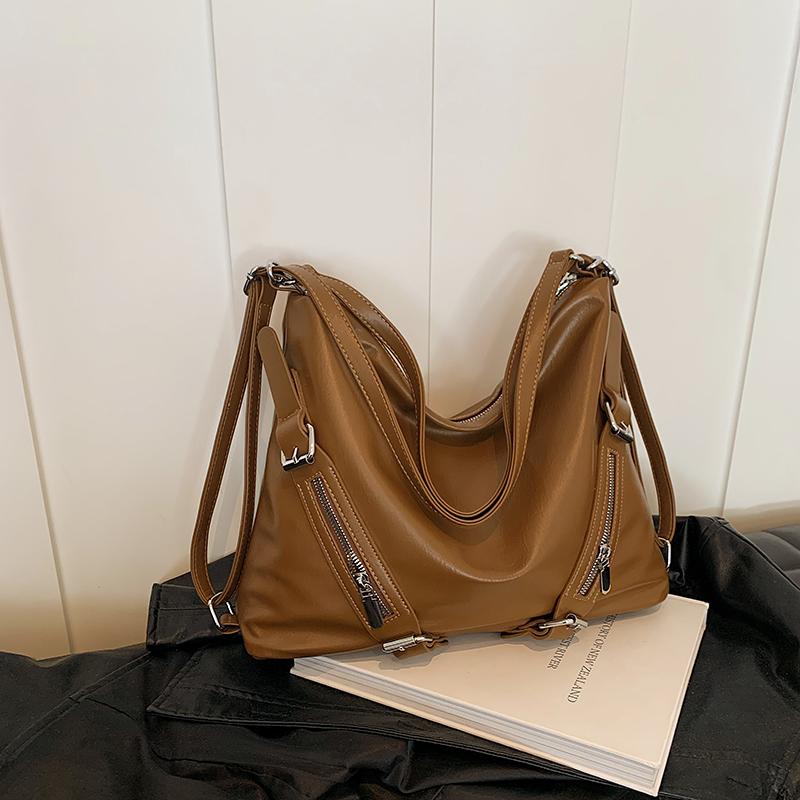 

Мягкий кожаный рабочий рюкзак ретро практичная сумка через плечо простота и универсальность большая вместимость осень и зима