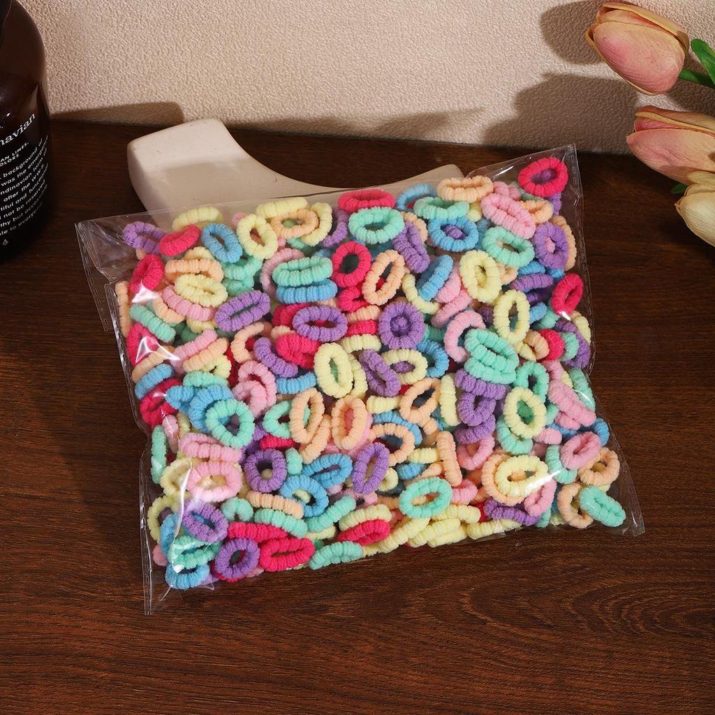 500-Pack Hair-Friendly Elastic Bands for Girls & Babies