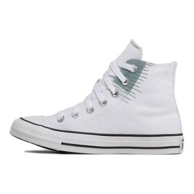 Comfortable Versatile Durable Breathable High-Top Canvas Shoes Unisex Sneakers White A05031C