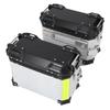 Motorcycle Side Box Aluminum Alloy 28L Hard Side Saddlebag Box with   Lock and Handle Replacement For
